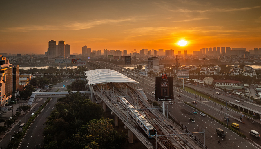 hinh anh thuc te he thong tau dien metro tphcm