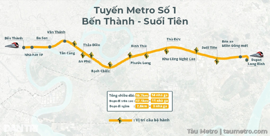 ban do tuyen metro so 1 ben thanh suoi tien