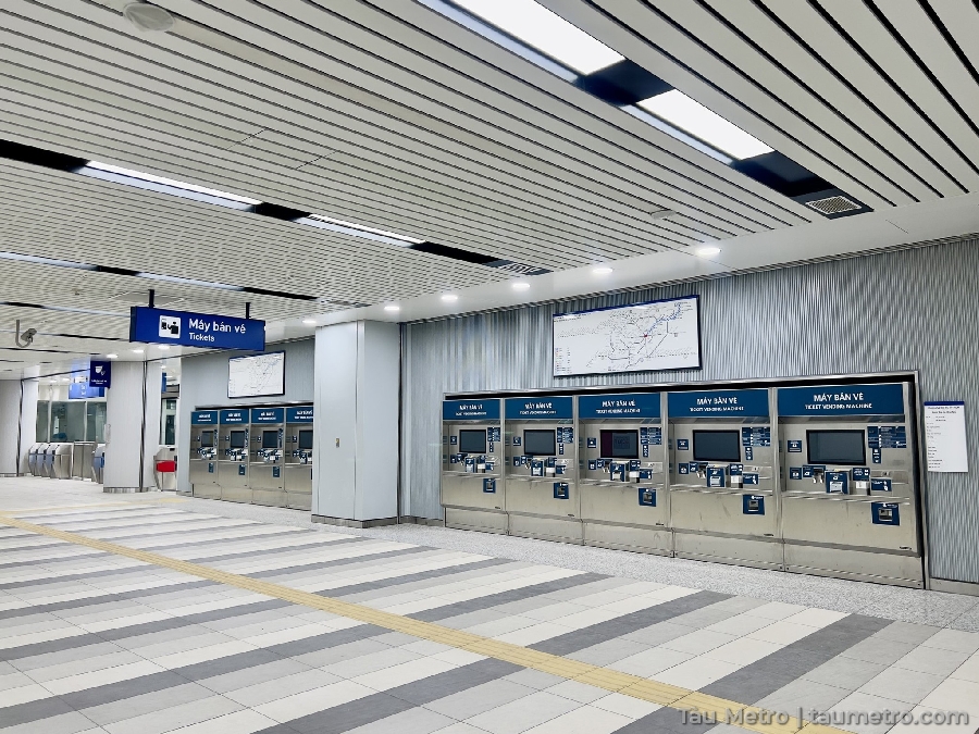 may ban ve tu dong tai tuyen metro so 1