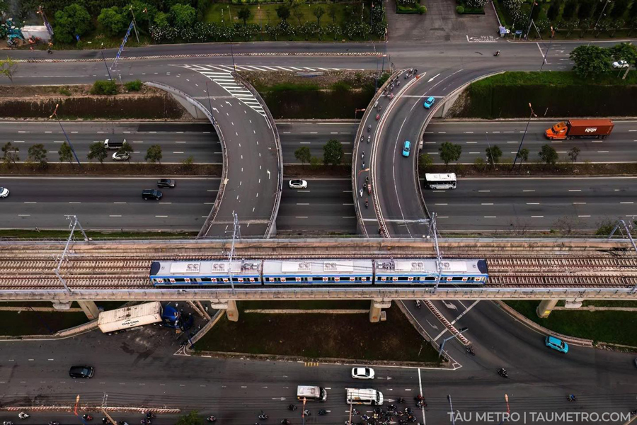 hinh anh thuc te he thong tau metro tphcm