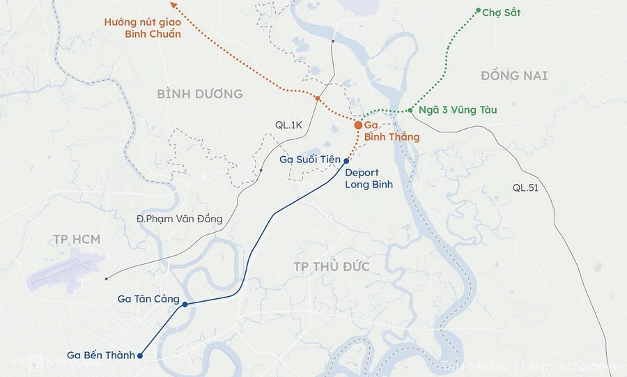 Tuyến Metro TP HCM Bình Dương