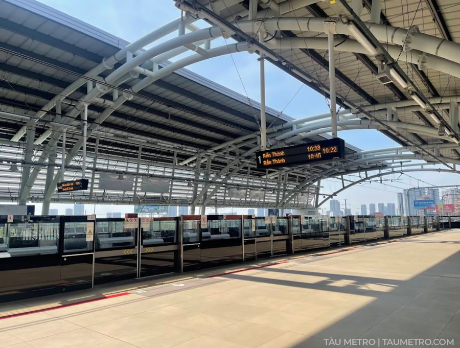hinh anh thuc te nha ga metro rach chiec