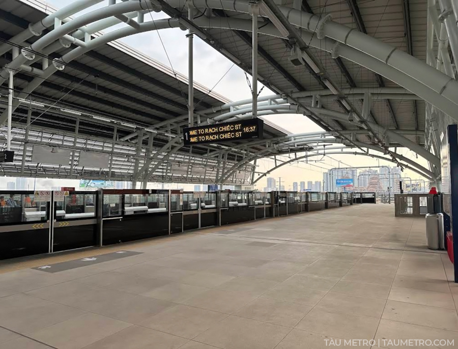 hinh anh thuc te nha ga metro rach chiec