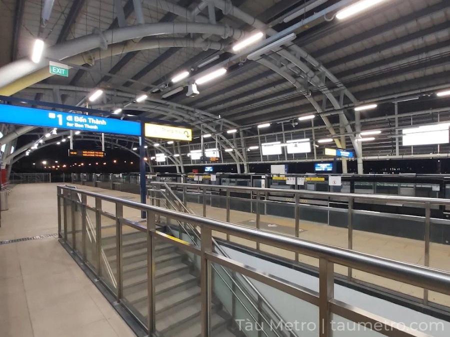 hinh anh thuc te nha ga metro khu cong nghe cao
