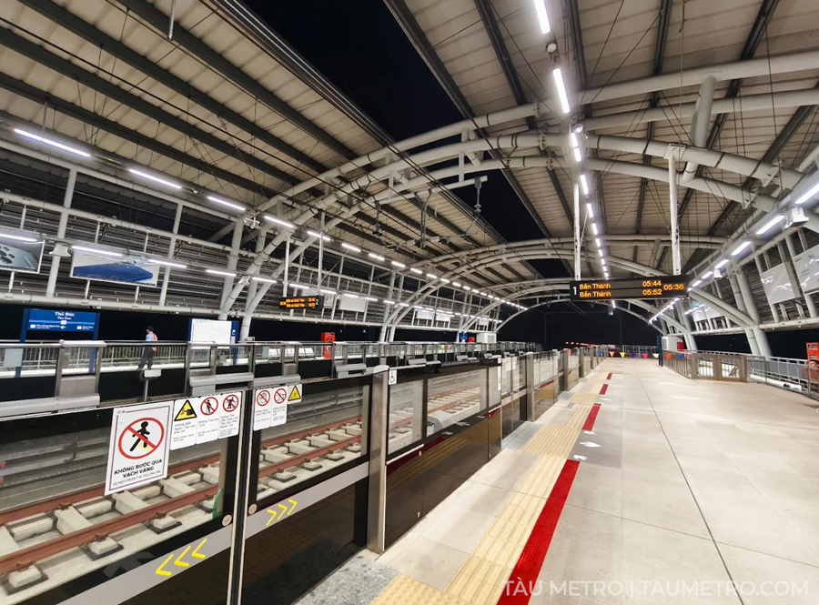 hinh anh thuc te nha ga metro thu duc
