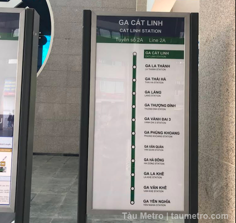 chi tiet cac nha ga thuoc tuyen metro so 2a cat linh ha dong