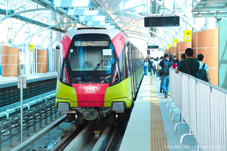 tien do tuyen metro nhon ga ha noi